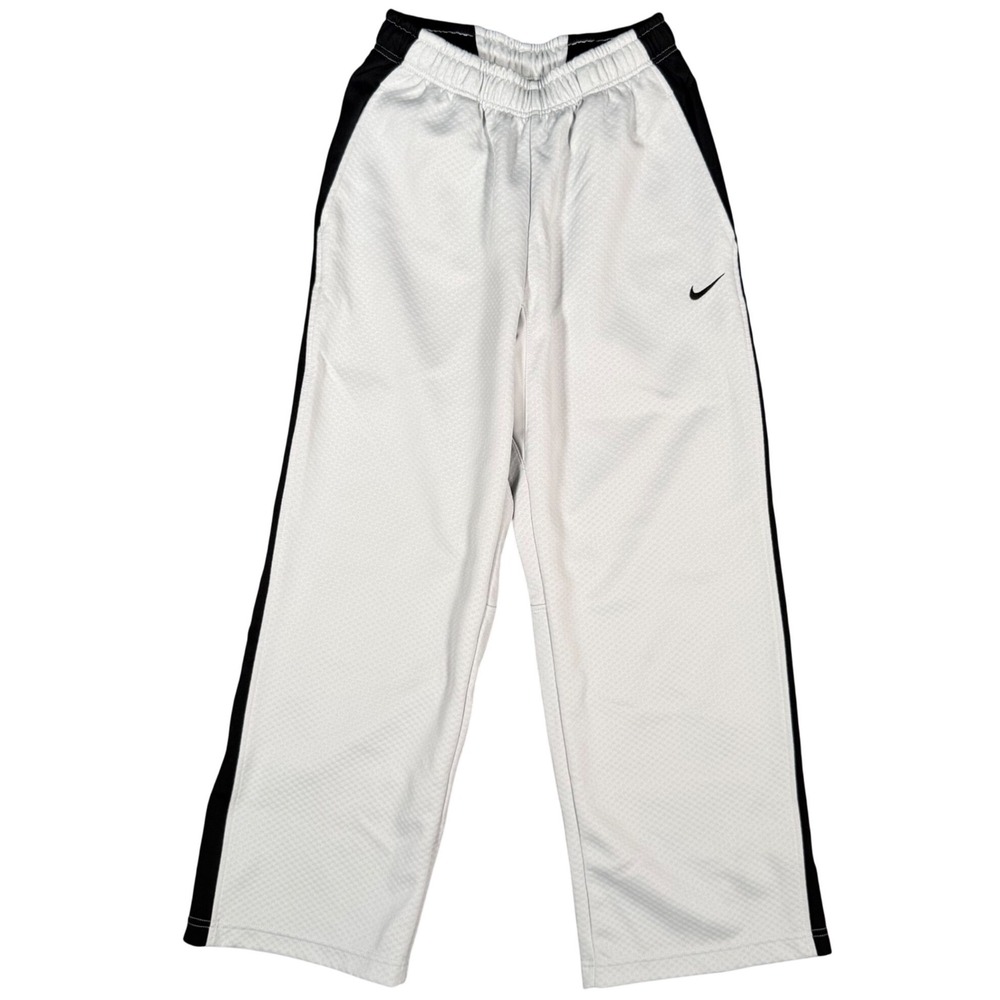 Nike Dri-FIT Y2K Athletic Pants Mens Small Grey Black Ankle Zip Mesh Track Pants